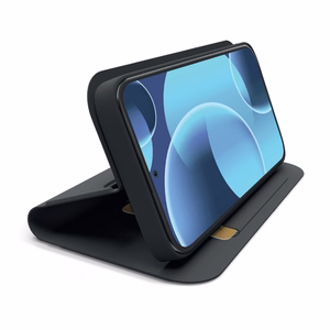 SBS Wallet Smooth ümbris Xiaomi 17 Pro klappkaanaga must