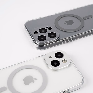 Moshi iGlaze MagSafe ümbris seadmele iPhone 15, läbipaistev Meteorite Gray detailidega
