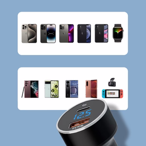 Wozinsky WDCCAC USB-C USB-A 36W Car Laadija - must