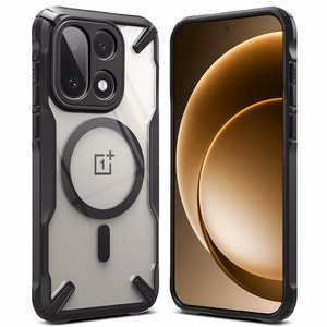 Ringke Fusion X Magnetic MagSafe Ümbris jaoks OnePlus 15 - Läbipaistev must