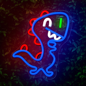 Neon PLEXI LED JURASSIC BABY DINO sinine FLNJ01 Forever Light