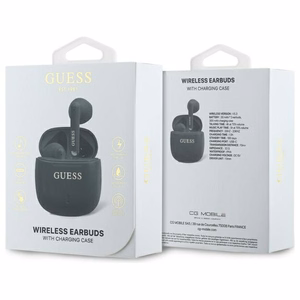 Guess Printed Classic Logo Bluetooth juhtmevabad kõrvaklapid, mustad