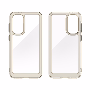 Outer Space Ümbris jaoks Samsung Galaxy A36 Cover with Flexible Frame - Semi-läbipaistev, must