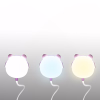 LED Teddy bear desk Lamp 3W, 3000/4500/6000K, adjustable, 1200mAh, roosa,  LTC