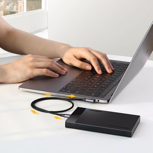 Ugreen US255 50125 USB-C (sirge) / USB-C (nurgaga) PD QC kaabel 60W 3A 2m - hall
