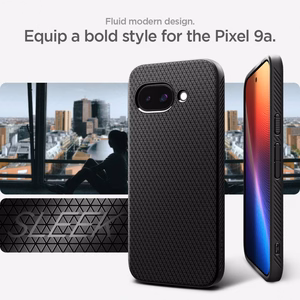 SPIGEN ümbris LIQUID AIR jaoks GOOGLE PIXEL 9A matte must