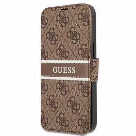 Guess GUBKP13L4GDBR iPhone 13 Pro / 13 6.1" pruun/pruun raamat 4G Stripe