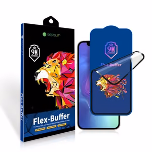 Bestsuit Flex-Buffer Hybrid Glass 5D with antibacterial Biomaster coating jaoks Apple iPhone 13 mini must