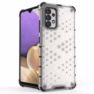 Samsung Galaxy A03s (166.5) musta Honeycomb korpus soomustatud kate geelraamiga Samsung Galaxy A03s (166.5)