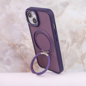 Mag Ring Rotating ümbris jaoks iPhone 15 Pro 6,1" lilla