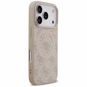 Guess 4G Ring Classic Logo MagSafe Ümbris jaoks iPhone 17 Pro - Roosa