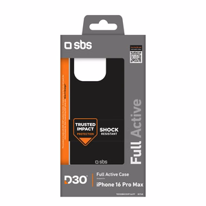 SBS Full Active D3O Ümbris jaoks iPhone 16 Pro Max - Must