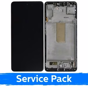LCD ekraan Samsung M546 M54 5G must raamiga (Service Pack)