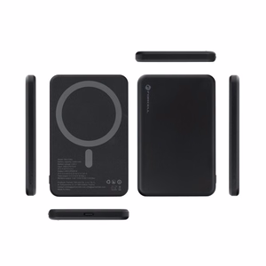 Forcell F-Energy Slim F5K9 akupank, MagSafe'iga ühilduv, 5000 mAh, 15 W, QC 4.0, PD 3.0, must