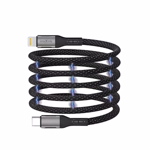 Maxlife MXUC-11 магнитный кабель USB-C - Lightning 1,0 m 27W черный нейлон
