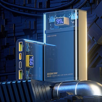 WEKOME WP-321 Vanguard Series - Power bank 20000 mAh Super Charging PD 20W + QC 22.5W (must / läbipaistev)