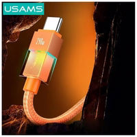 Kaabel USAMS U93 240W USB-C - USB-C 1.2m oranž