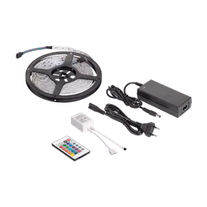 LED lighting kit (RGB LED strip, color controller, power supply)