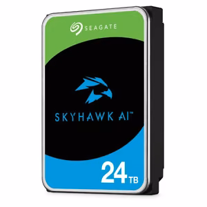 Seagate internal hard drive SkyHawk AI (ST24000VE002) – 24 TB, 7200 rpm, SATA