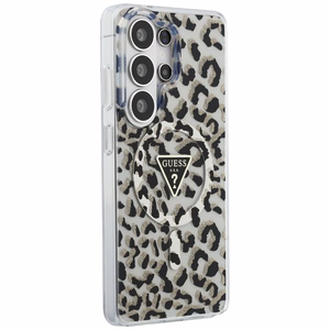GUESS ümbris for SAMSUNG S26 Ultra GUHMS26LHLEGTGLK (Magnetic IML Leopard Print Triangle) must