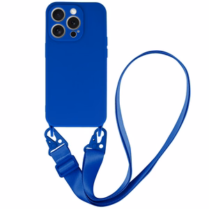 Strap Silicone Ümbris jaoks Iphone 15 Plus design 2 sinine