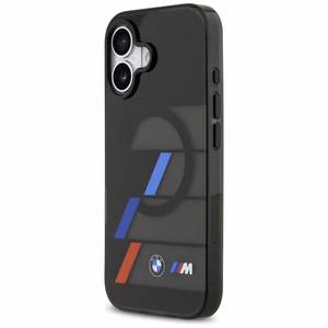 BMW M IML Metal Buttons Tricolor Lines MagSafe Ümbris jaoks iPhone 17 - must