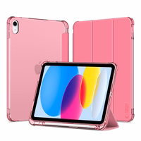 Tech-Protect SC Pen Hybrid Ümbris jaoks iPad 10 / 2022 - roosa - läbipaistev