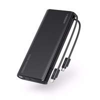 Powerbank Veger TCE130 (W2503) PD 130W 25000 mAh with built-in Type C cables / Lightning must