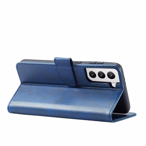 Magnet Case Elegantne ümbris Flip Cover Samsung Galaxy S22 + (S22 Plus) sinine