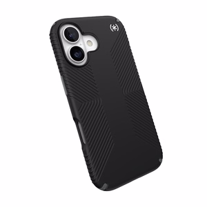 Speck Presidio2 Grip MagSafe ümbris iPhone 17 jaoks (must / Slate Gray / valge)