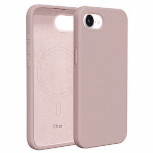 Etteri Silikoon Mag ümbris for iPhone 16e / 17e heleroosa