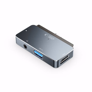 HUB Tech-Protect V6 4in1 USB-C - USB-A 3.0 / USB-C PD100W / HDMI / mini jack 3.5mm - hall