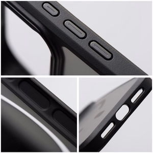 Kaitseümbris seadmele iPhone 18 Pro / 17 Pro: Forcell F-Protect Smoke Hybrid Premium, MagSafe'iga ühilduv, värv: must
