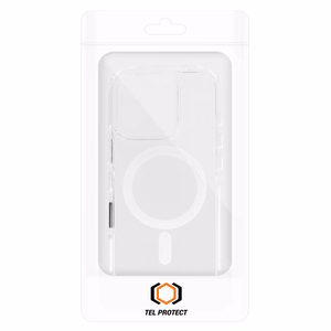 Tel Protect Strap Clear Ümbris jaoks Iphone 15 Pro valge
