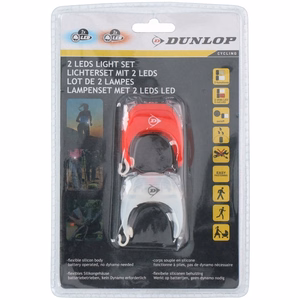 Dunlop silikoonist LED-jalgrattatulede komplekt, esi- ja tagatuli