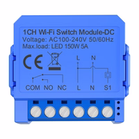 1-channel WiFi lüliti module koos voltage-free contact Avatto WSM16-DC32V-1