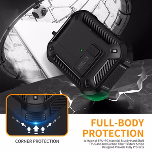 Tech-Protect Carbonox MagSafe ümbris jaoks AirPods Pro - must