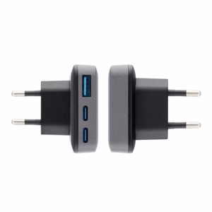Phone Laadija Forcell F-Energy Ultra Slim GaN III 2 x USB C + USB A QC4.0 PD 4A 65W VT-47 hall 0INT
