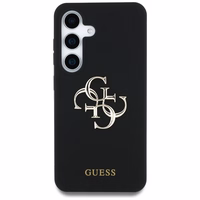 Guess Silicone Big 4G Logo Bottom Script ümbris jaoks Samsung Galaxy S25 - must