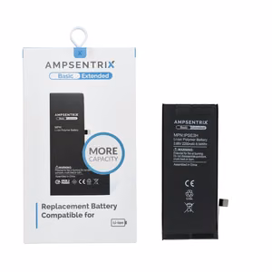 AmpSentrix Basic aku iPhone SE 2022 (suur mahutavus 2200 mAh)