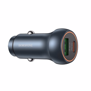 Borofone Autolaadija BZ32B Fresh - USB + Type C - QC 3.0 PD 48W hall
