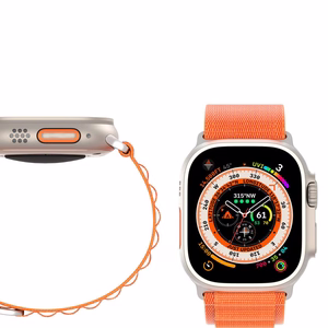 DUX DUCIS strap GS nylon jaoks Apple Watch 42 / 44 / 45 / 49 mm oranž