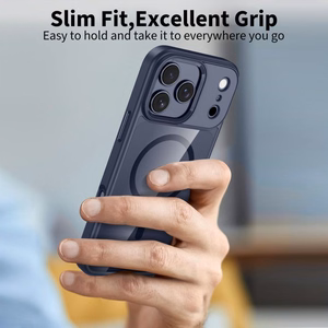 Tech-Protect MagMat MagSafe Ümbris jaoks iPhone 17 Pro Max - Läbipaistev - Navy sinine