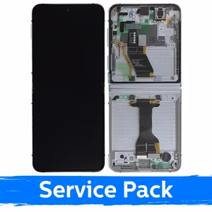 LCD ekraan Samsung F731 Z Flip5 raamiga / Cream / (Service Pack)