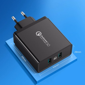 Ugreen CD161 seinalaadija, 2× USB-A, 36 W, QC3.0 – must