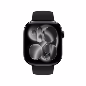 Crong Liquid Apple Watch rihm, 44/45/46/49 mm, must