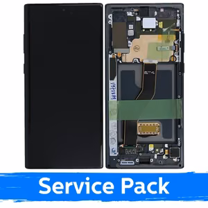 LCD ekraan ühilduv Samsung N975 Note 10 Plus raamiga / Aura Black / (Service Pack)