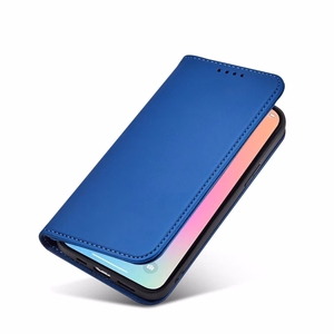Magnetkaardi ümbris iPhone 14 Pro Max flip cover rahakoti statiiv sinine