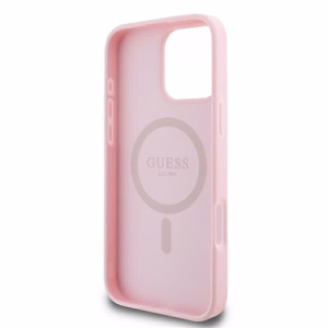 Guess Peony Script Logo MagSafe iPhone 16 Pro Ümbris - roosa