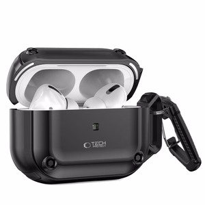 Tech-Protect Rough Hook Ümbris with Carabiner jaoks Apple AirPods Pro 1 / 2 - must